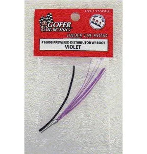 GOFER 1/24-1/25 Violet Prewired Distributor w/Aluminum Plug & Bootm Plug & Boot