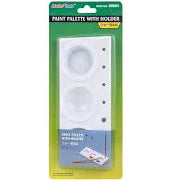 TRUMPETER 	Paint Palette 3 Wells w/Holder