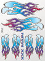 XXX MAIN RACING  Ice Flames Sticker Sheet