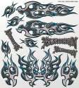 XXX MAIN RACING Diamond Fiber (Flames) Large Decal