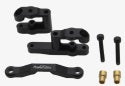 Power Hobby Aluminum Steering Set, Black, for Arrma Grom