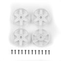 Team Associated DC10 FT Adjustable Wheel Rims, White