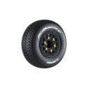 Louise R/C SC-Maglev 1/10 Short Course Tires, Soft, 12, 14 & 17mm Removable Hex on Black Rim (2)