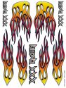 XXX MAIN RACING  Pro Flames Sticker Sheet