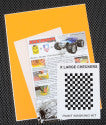 XXX MAIN RACING  X Large Checkers Paint Mask