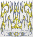XXX MAIN RACING Spider Phlames (Flames) Large Decal