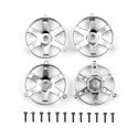 Team Associated DC10 FT Adjustable Wheel Face Plate, Silver