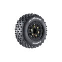 Louise R/C SC-Rock 1/10 Short Course Tires, Soft, 12, 14 & 17mm Removable Hex on Black Rim (2)