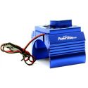 POWER HOBBY Aluminum Motor Heatsink Cooling Fan for 1/10 540 and 550 Size Motors, Blue