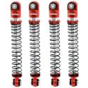 POWER HOBBY Aluminum 54mm Long Travel Shocks 1/24, Red, for Axial SCX24 Jeep / Bronco