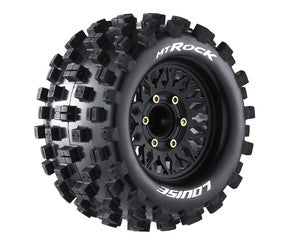 Louise R/C MT-Rock Soft, 1/10 Monster Truck Tires, 0 & 1/2 " Offset, 12, 14, 17mm Removable Hex