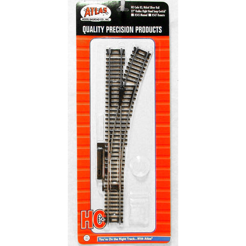 ATLAS HO Code 83 Manual Turnout R22" - Right