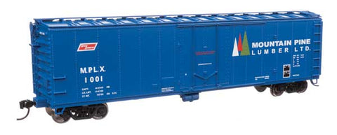 WALTHERS 50' PC&F Insulated Boxcar - Ready to Run -- Mountain Pine Lumber #1001