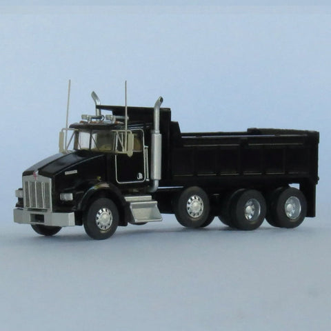 N KENWORTH T800 DUMP TRUCK 4-AXLE BLACK
