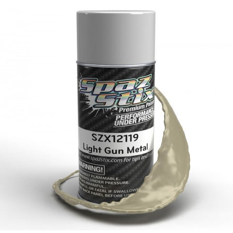 SPAZ STIX Light Gun Metal Aerosol Paint, 3.5oz Can