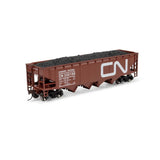 ATHEARN HO Hopper, 4-Bay Open w/Load, CN #330100