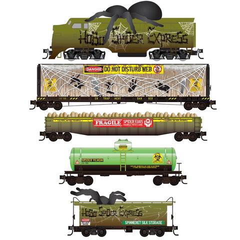 MICRO-TRAINS N 2021 Halloween Train Set - Hobo Spider Express