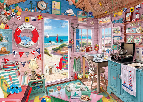 RAVENSBURGER 1000-PIECE PUZZLE The Beach Hut