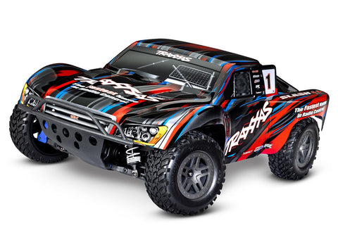 TRAXXAS Slash 4X4 BL-2s 1/10 Scale 4WD Short Course Truck Red