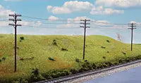 WALTHERS HO Telegraph Poles and Cross Arms -- Kit