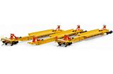 ATHEARN HO Spine Car, 57' Trinity 3 Unit, TTRX #360847 (3/pk)