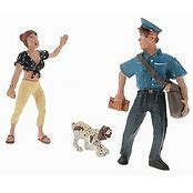 WOODLAND SCENICS G Figures: Polly's Postal Pursuit