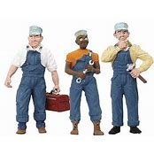 WOODLAND SCENICS G Figures: Three Train Mechanics