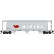 BOWSER N Covered Hopper, 3-BAY Cylindrical, PSPX #5504 (Marlex)