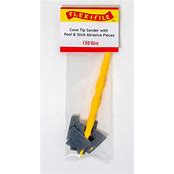 FLEX-I-FILE Cone-Tip Sander -- 150 Grit Abrasive Pieces (10) & Handle