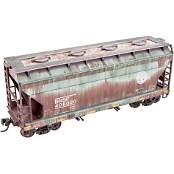 MICRO-TRAINS HO Accurail 2-Bay Covered Hopper Kit Weathered BNSF