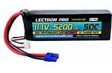 LECTRONPRO LIPO 11.1V 3S 4300 50C EC3