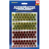 WALTHERS Grass Tufts - pkg(104) 1/4" 0.6cm Tall -- Blooming Flowers