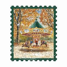 ROBOTIME Rowood Golden Autumn Carousel Wooden Jigsaw Puzzle