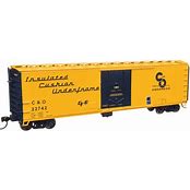 WALTHERS HO 50' PC&F Insulated Boxcar - Ready to Run -- Chesapeake & Ohio #22742