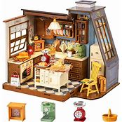 ROBOTIME Rolife Baking Kitchen DIY Miniature 3D Wooden Model Kit