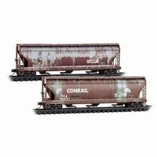 MICRO TRAINS N Conrail ex-Pennsylvania Weathered 2-Pack
