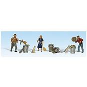 WOODLAND SCENICS N Figures: People & Pesky Raccoons