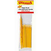 FLEX-I-FILE Magic Brush -- Medium & 1 Applicator Handle/Holder (yellow) pkg(18)