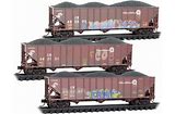 MICRO TRAINS N Conrail Weathered 3-Pack