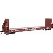 WALTHERS HO 50' Sieco Pulpwood Flatcar - Ready to Run -- Georgia Railroad #56008