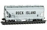 MICRO-TRAINS N Covered Hopper, 2-Bay, Rock Island #12031