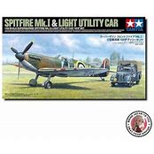 TAMIYA  1/48 Supermarine Spitfire Mk.I & Light Utility Car 10HP