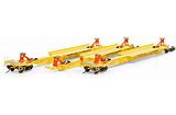 RAPIDO HO  Scale Trinity RAF33C 3-Unit Spine Car Set, TTX TTAX #355029