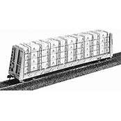JAEGER HO Wrapped Lumber Load for Mckean Centerbeam Flatcars - Boise Cascade