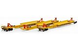 ATHEARN HO Spine Car, 57' Trinity 3 Unit, TTRX #360860 (3/pk)