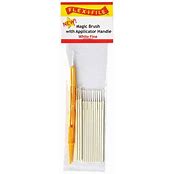 FLEX-I-FILE Magic Brush -- Fine & 1 Applicator Handle/Holder (white) pkg(18)
