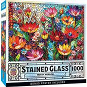 MASTER PIECE 1000-PIECE PUZZLE Stained Glass - Mosaic Meadow