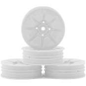 JCONCEPTS Mono 2.2 "Slim" Front Wheels (White) (4) (B7/B6/RB6/SRX2/YZ2) w/12mm Hex