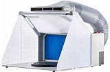 PAASCHE Hobby Spray Booth w/Double Exhaust Fans & Duct 16"W x 10.5"H x 16"D
