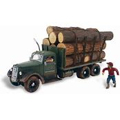 WOODLAND SCENICS HO Tim Burr Logging  Truck